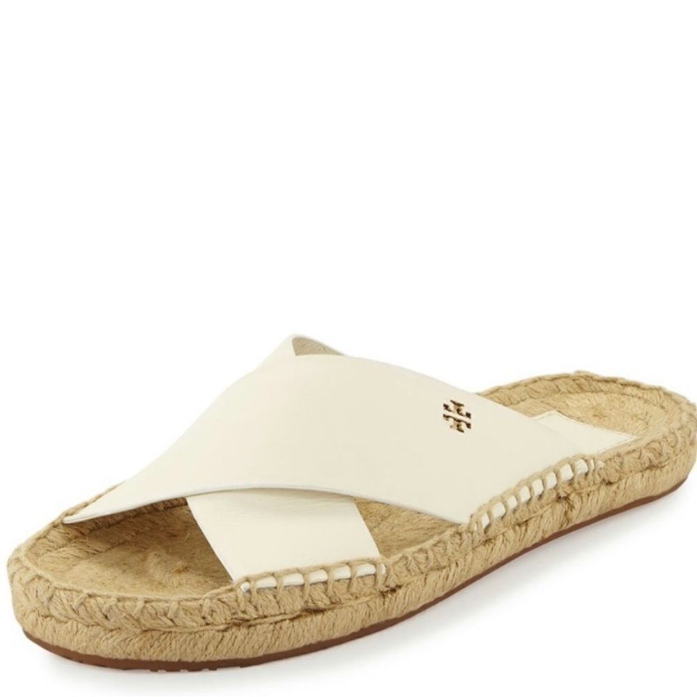 Tory Burch Bima Ivory Espadrille- Size 5.5